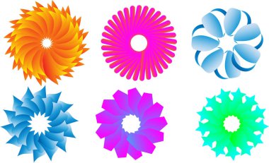 3 boyutlu renkli vektör çizimi. soyut geometrik şekil.