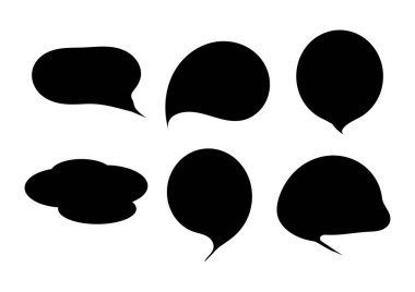 konuşma balonu simgesi vektör illüstrasyonunu ayarla