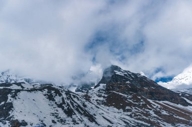 Karla kaplı dağ zirveleri, Nepal 'deki dağ, Everest Dağı ülkesi