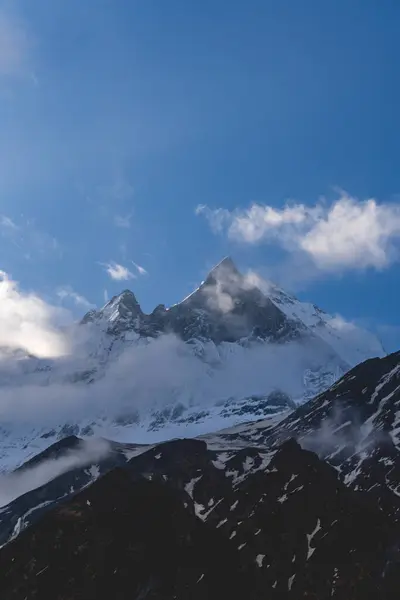 Nepal 'deki Dağ, Annapurna Saha Kampı, Machapuchare Dağı, Annapurna Trekking, Nepal' de Seyahat, Nepal 'in Güzelliği