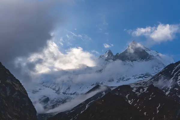 stock image Mountain in Nepal, Annapurna Base Camp, Machapuchare Mountain, Annapurna Trekking, Travel in Nepal, Beauty of Nepal