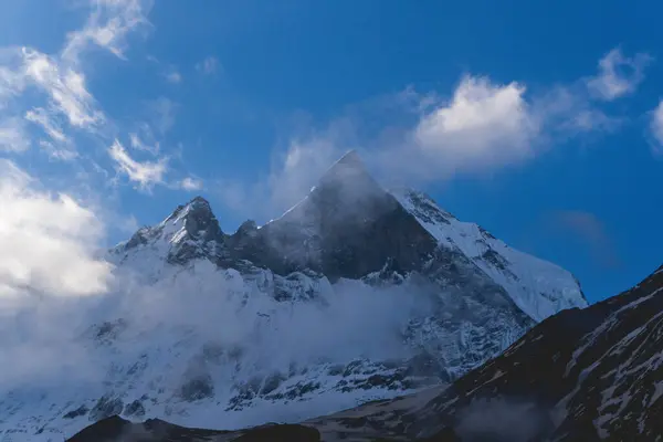 Nepal 'deki Dağ, Annapurna Saha Kampı, Machapuchare Dağı, Annapurna Trekking, Nepal' de Seyahat, Nepal 'in Güzelliği