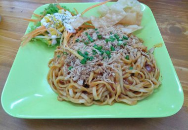 spicy noodles in a bowl