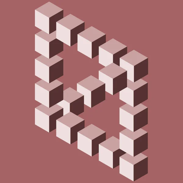 Cubos Isométricos Ilustración Vectorial — Foto de Stock
