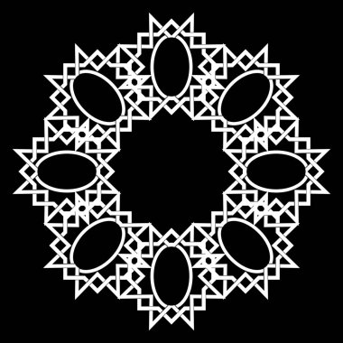 soyut siyah - ve - tasarım ve dekorasyon için beyaz desen.