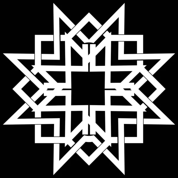 Абстрактный Черно Белый Узор Оформления Декора — стоковое фото
