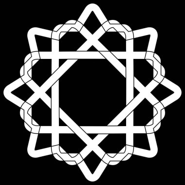 İslami tasarım. Soyut şablon. Geometrik desenlerin vektör çizimi. İslami tasarım elementleri. vektör geometrik arkaplan