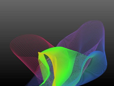 soyut bir dalga. vektör çizim.