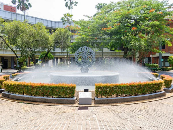 Depok West Java Indonesia August 2022 Large Landscape View Fountain — Stockfoto