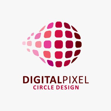 Dijital piksel logo tasarımı