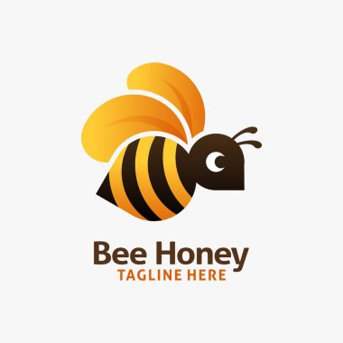 Honey bee logo design