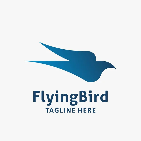 Uçan Kuş Logo Tasarımı — Stok Vektör