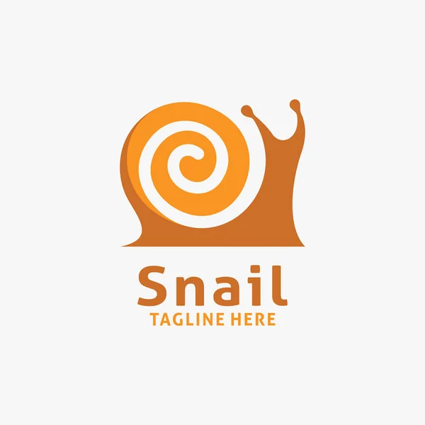 Creative Snail Logo Design — Stock Vector