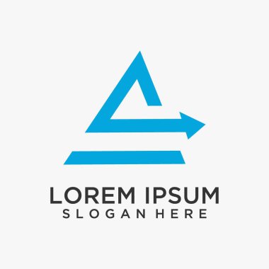 Üçgen ok logosu tasarımı