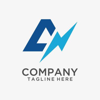 Harf A flaş logo tasarımı