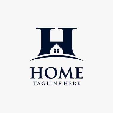 H Harfi Ev Logosu Tasarımı