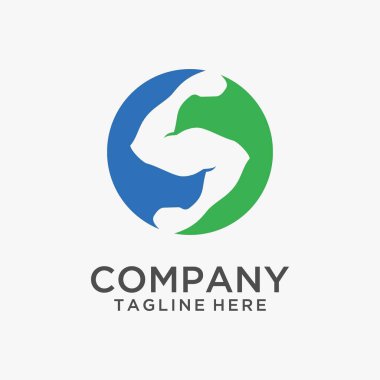 S harfi spor salonu logosu tasarımı