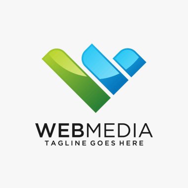 w harfi logo tasarımı