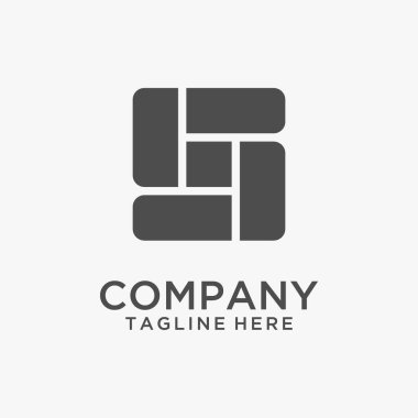 S harfi taş logo tasarımı