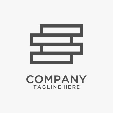 S harfi taş logo tasarımı