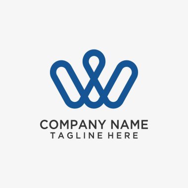 Harf W satır logo tasarımı