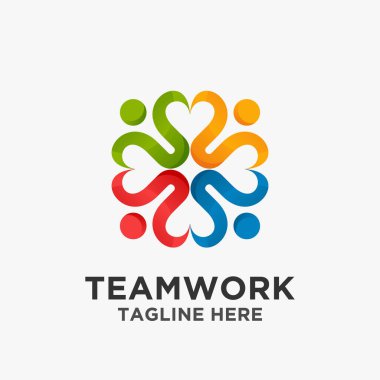 Takım çalışması grubu logo tasarımı