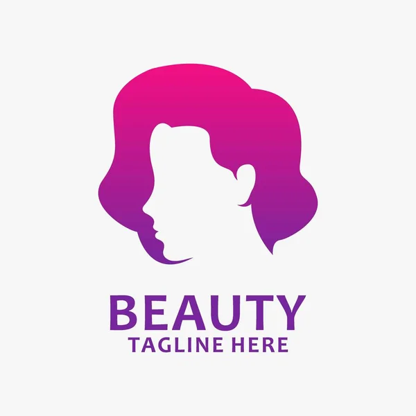Design Loga Beauty Woman — Stockový vektor