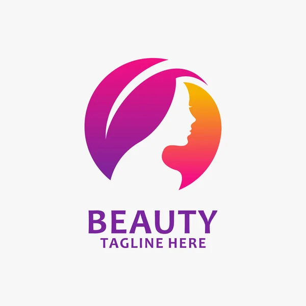Beauté Femme Logo Design — Image vectorielle