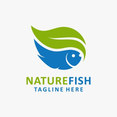 Nature fish logo design
