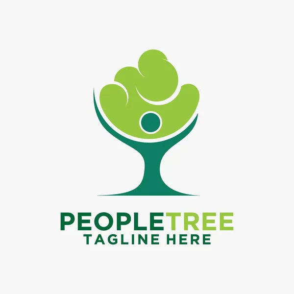 Tree Logo Design — Stockový vektor
