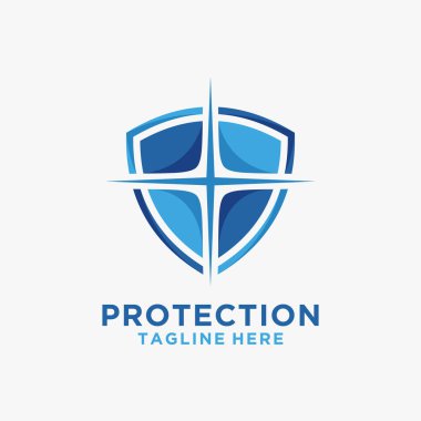 Soyut kalkan logo tasarımı