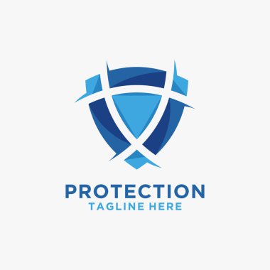 Soyut kalkan logo tasarımı