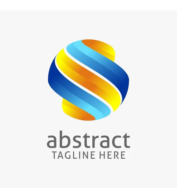 Abstraktes Kugellogo Design — Stockvektor