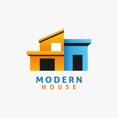 Modern ev logosu tasarımı