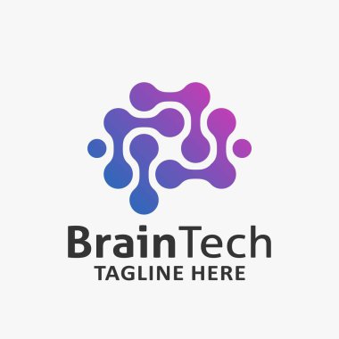 Beyin teknolojisi logo tasarımı