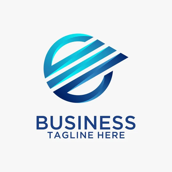 Desain Logo Bisnis Global - Stok Vektor