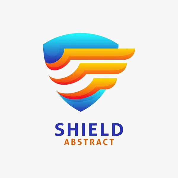 Abstract Shield Logo Design — Stock Vector