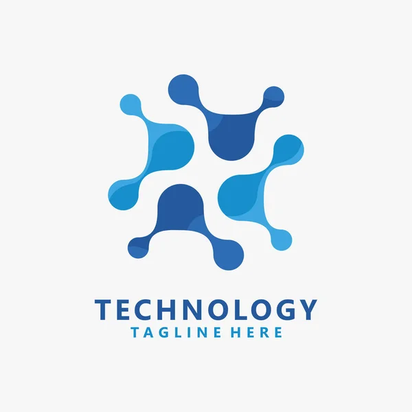 Αφηρημένη Τεχνολογία Σύνδεση Σχεδιασμού Λογότυπου — Διανυσματικό Αρχείο