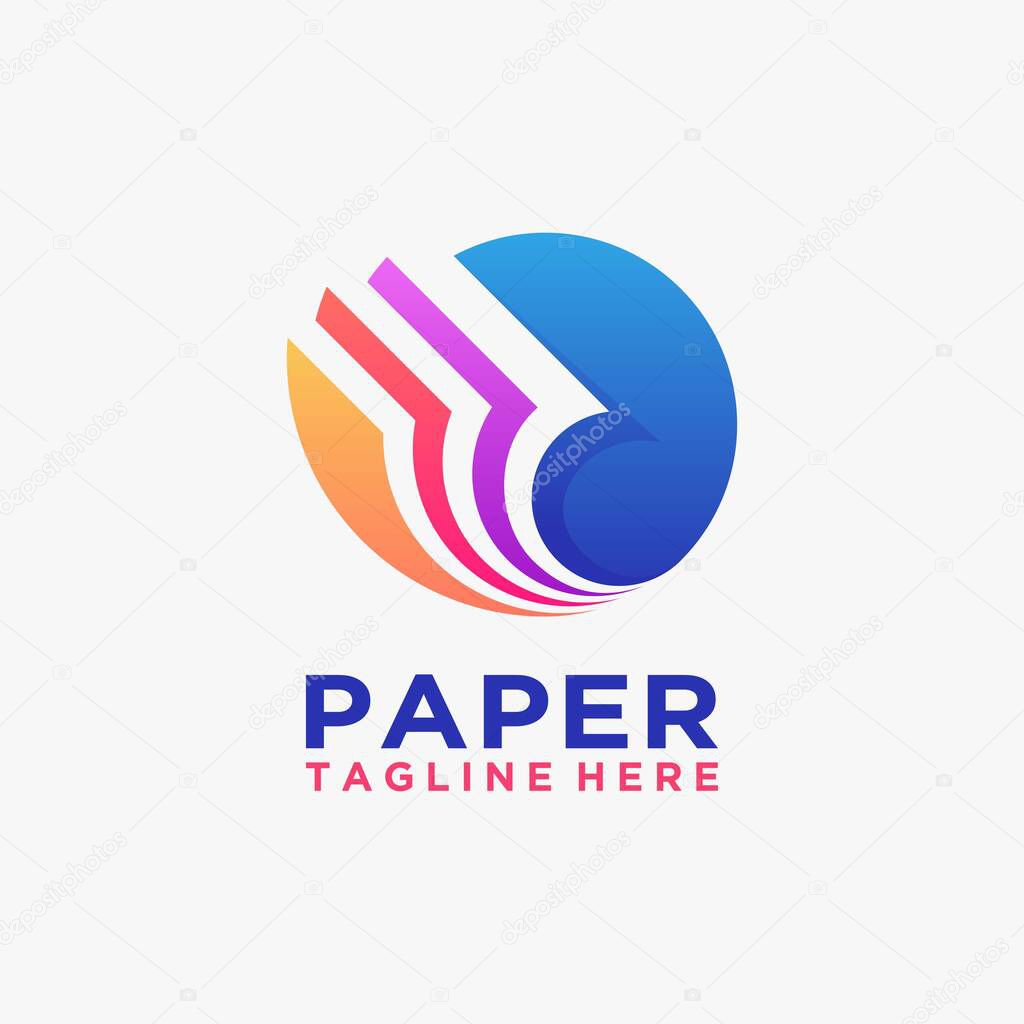 Creative paper logo design