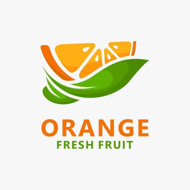 Turuncu meyve logo tasarımı