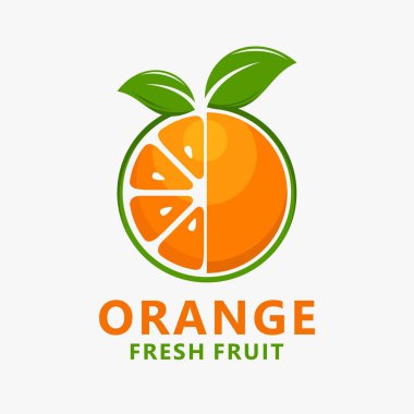 Turuncu meyve logo tasarımı