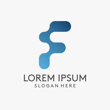 f harfi logo tasarımı