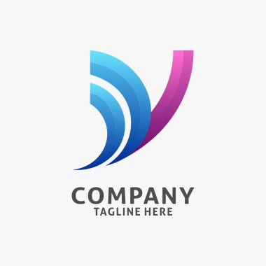 Y harfi iş logosu tasarımı