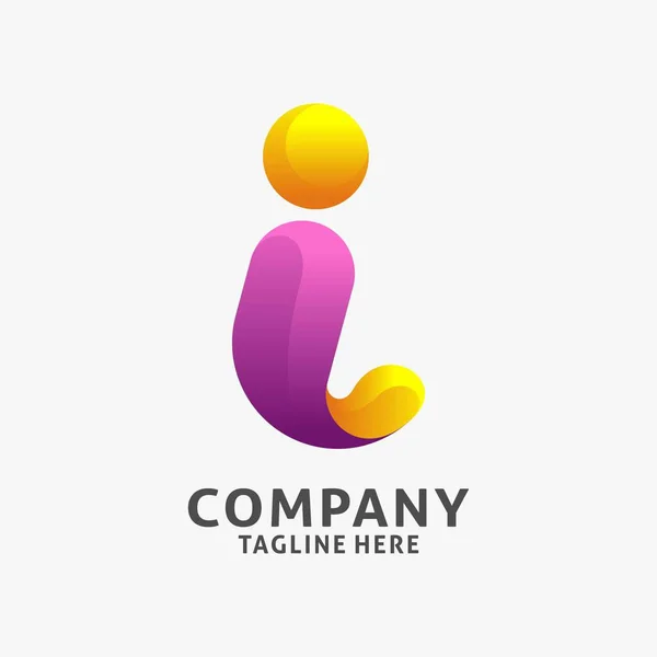 Lettre Design Logo Moderne — Image vectorielle