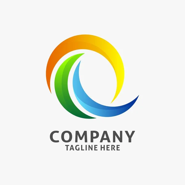 Carta Design Logotipo Negócio — Vetor de Stock