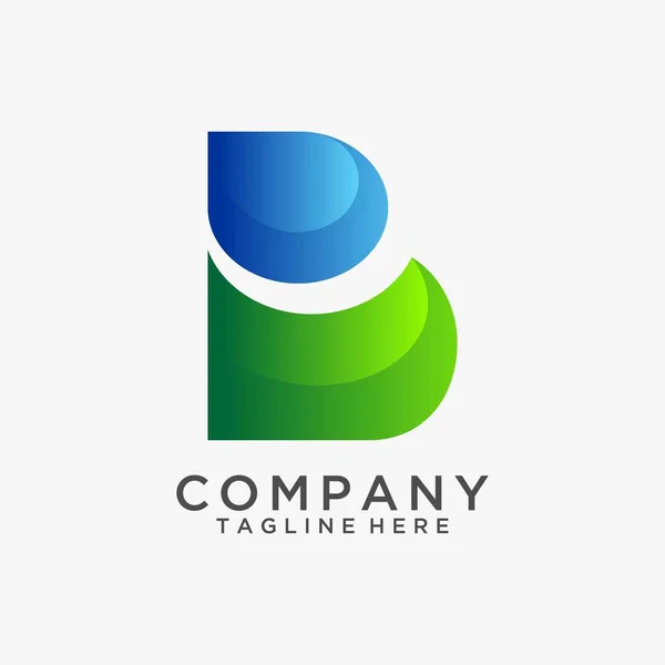 Lettre Logo Unique Design — Image vectorielle