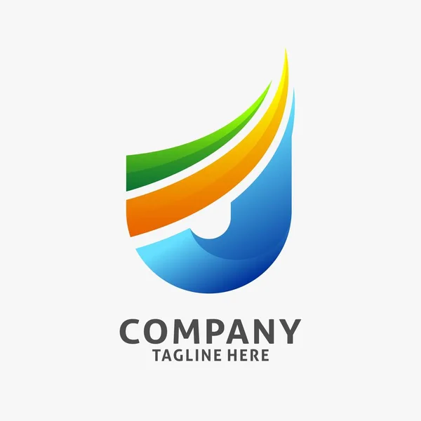 Lettre Logo Entreprise Design — Image vectorielle
