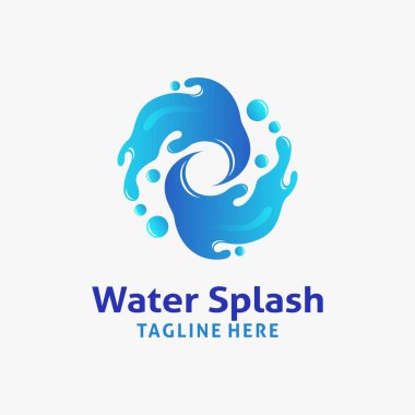 Su sıçrama logosu tasarımı