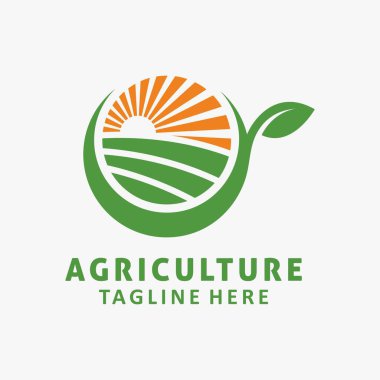 Tarım ve tarım logosu tasarımı
