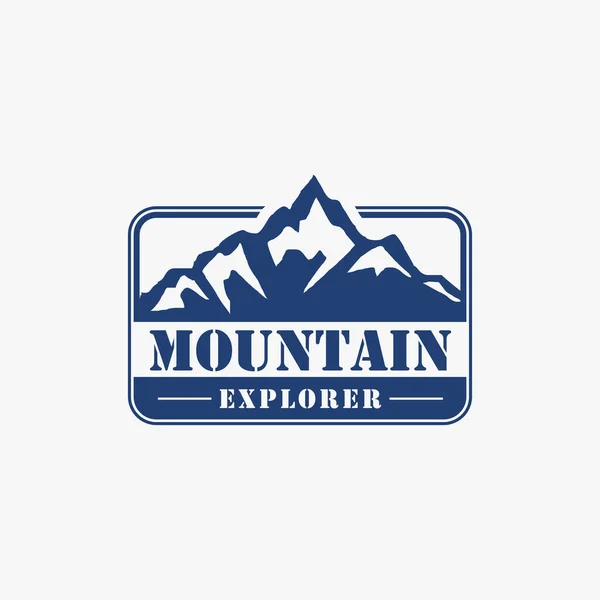 Design Logotipo Montanha Vintage — Vetor de Stock